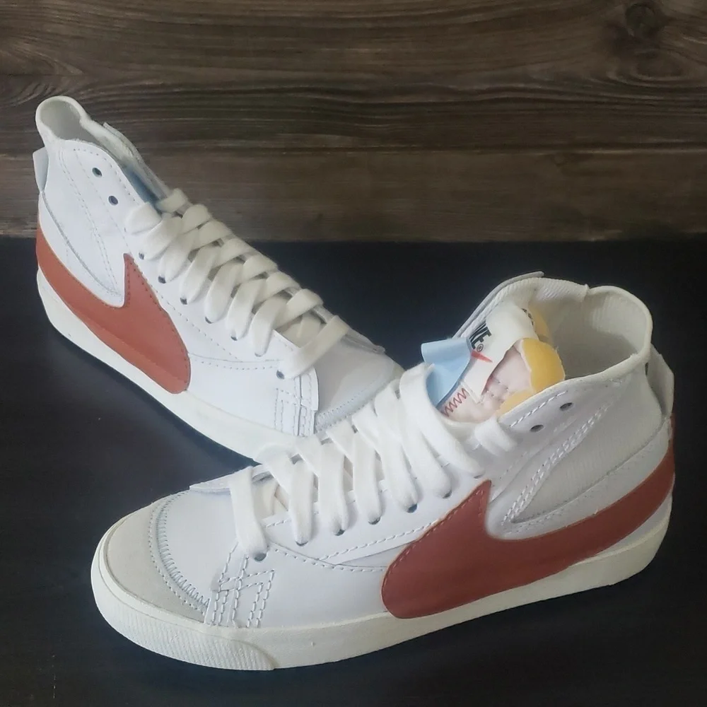 New Nike Blazer Mid Jumbo Sneakers Unisex White Casual Streetwear Shoes Classic